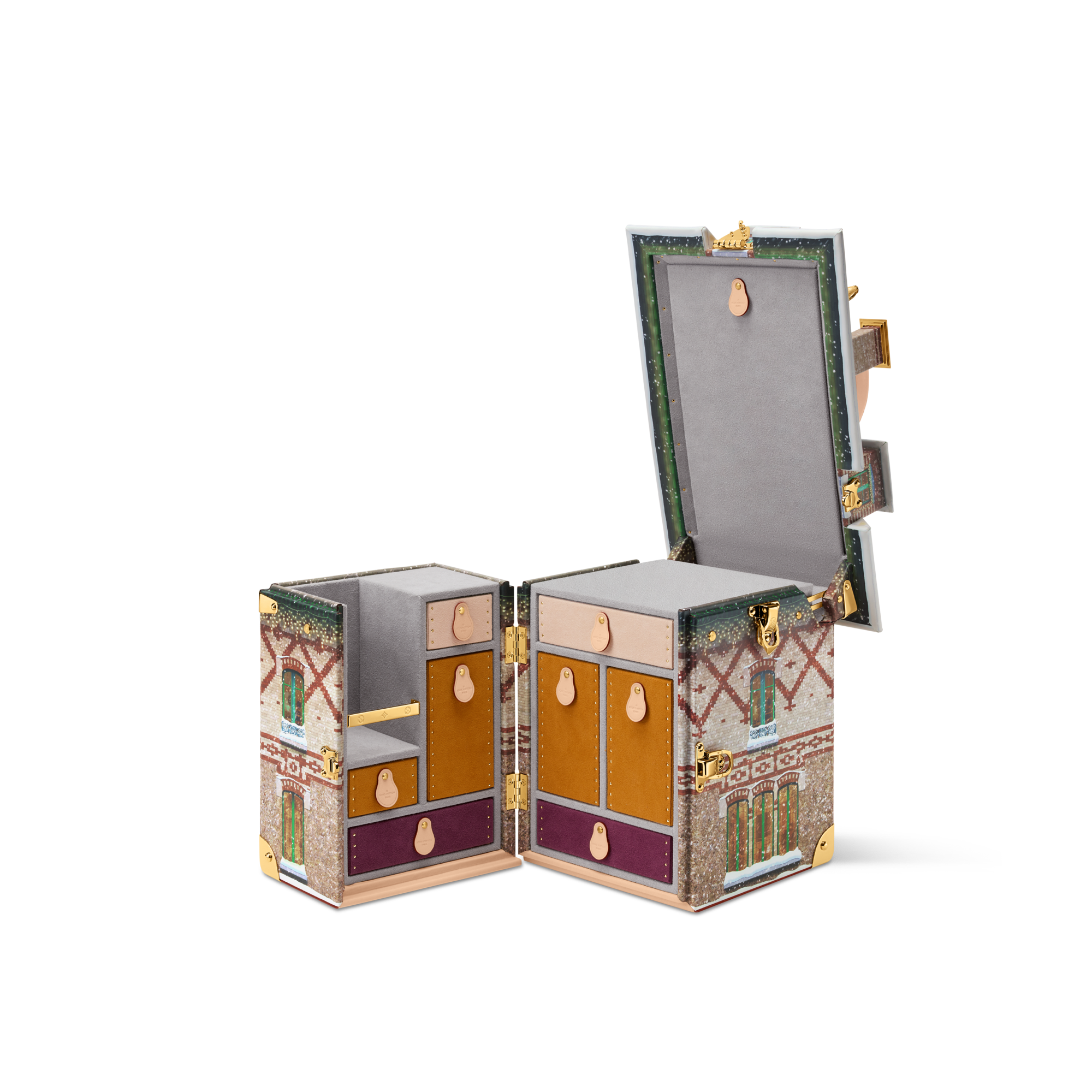 まみちゃん専用　LOUIS JANSSOONEアンティーク　トランク ウッド製のアンティーク風トランクボックス S size | Mi Angelita